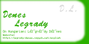 denes legrady business card